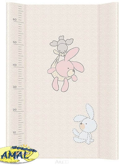 AMAL přebalovací nástavec Zajíčci, šedý , 50x70 cm