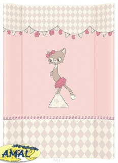 AMAL přebalovací nástavec Kočička , růžový , 50x70 cm